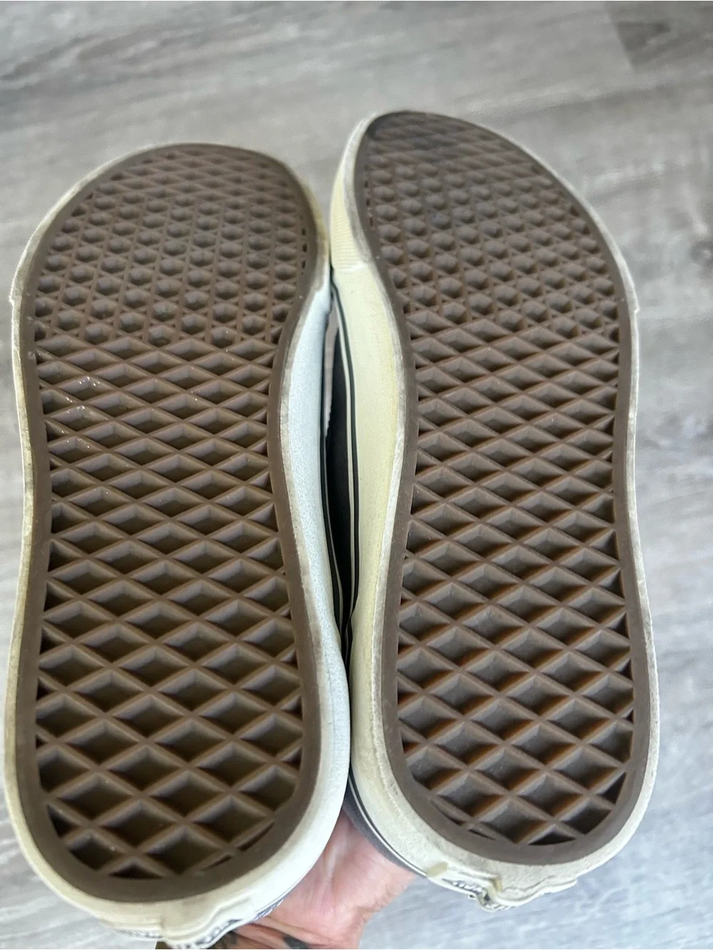 Vans Charcoal Low-Top Skate Sneakers with White Stripe